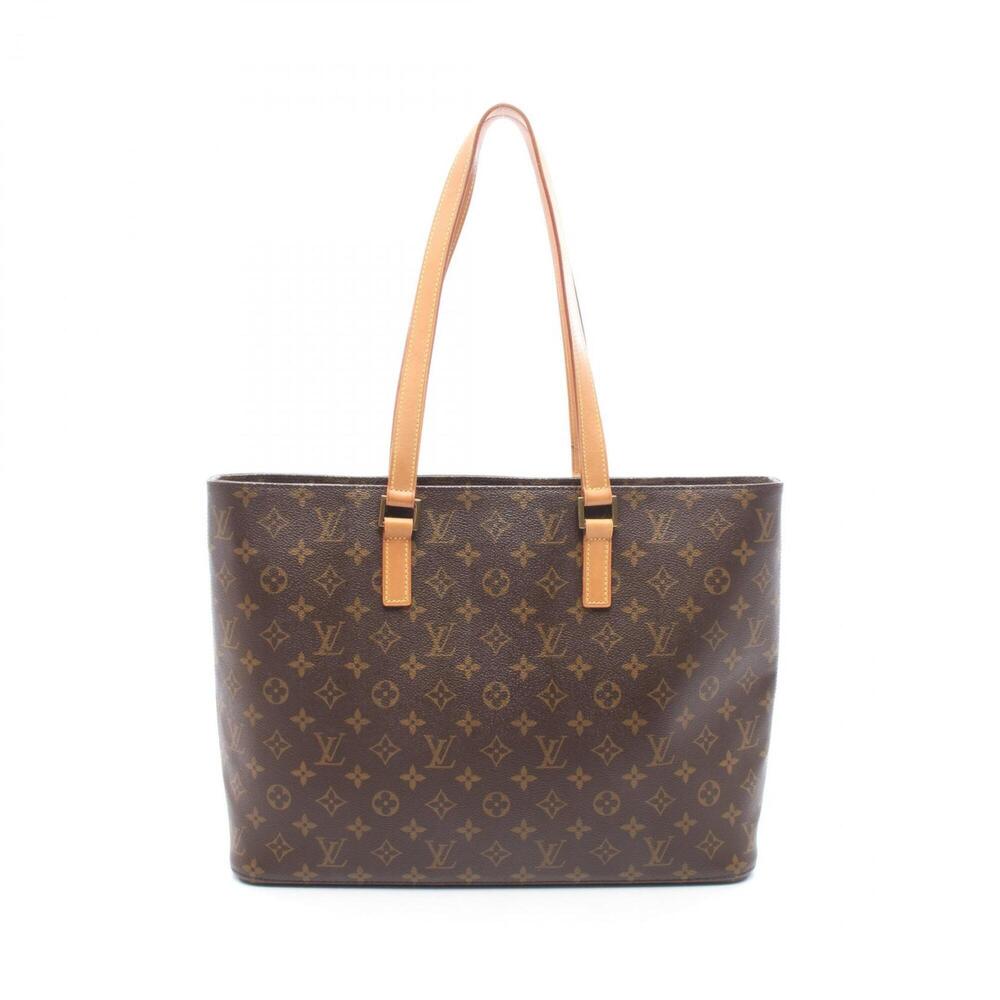 LOUIS VUITTON Brown Monogram Leather Tote Bag